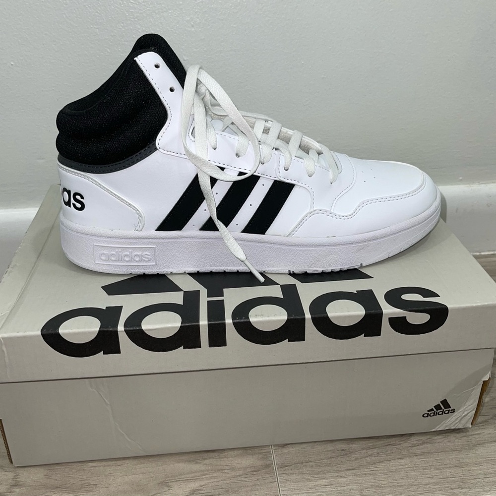 Adidas White and Black Sneakers